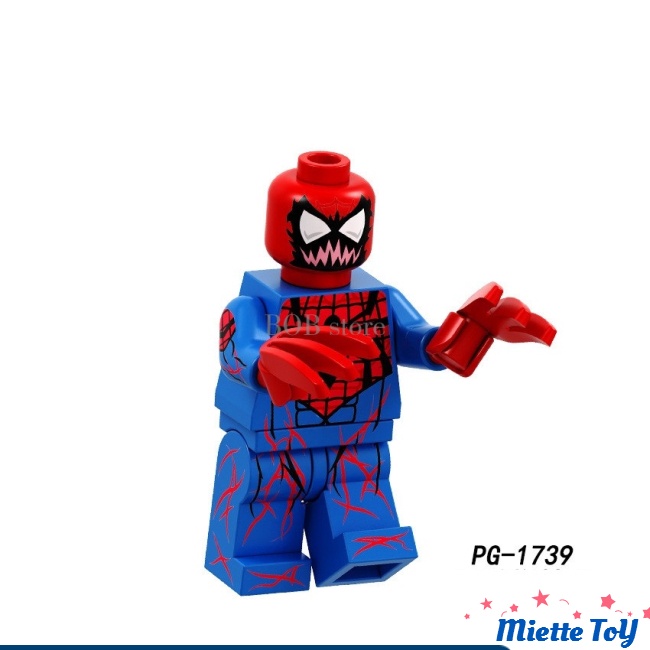 MIE Lego Minifigures Superhero Building Blocks Figurine Venom Hulk Spider-Woman Toy