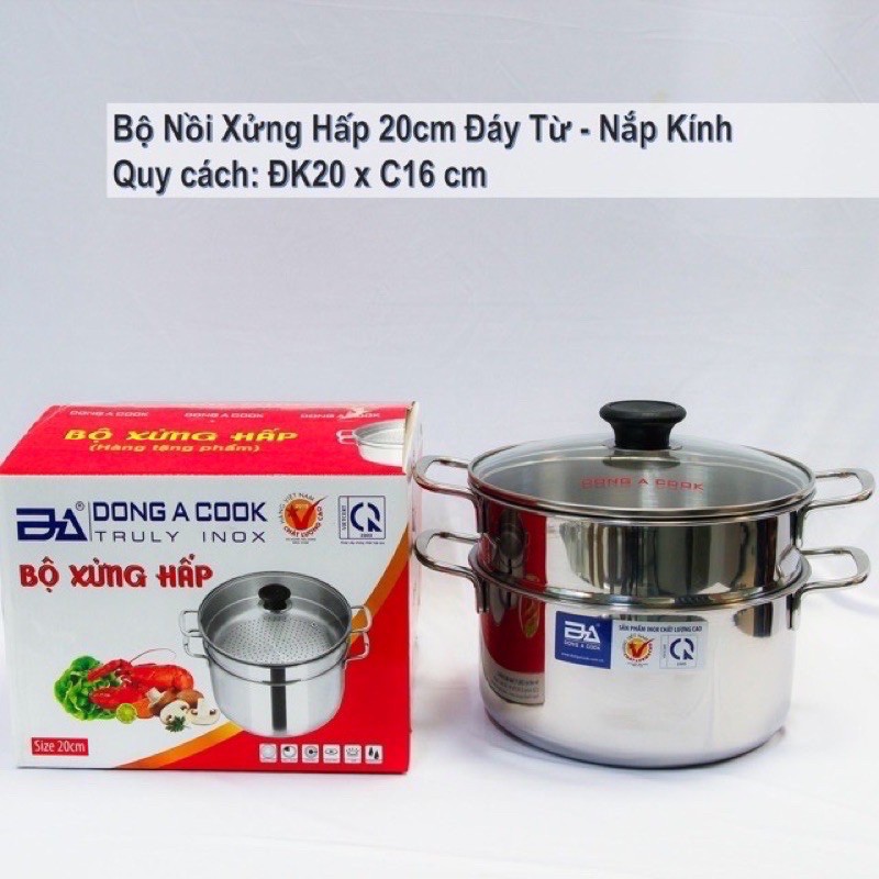 NỒI XỬNG HẤP INOX ĐÔNG Á 20cm