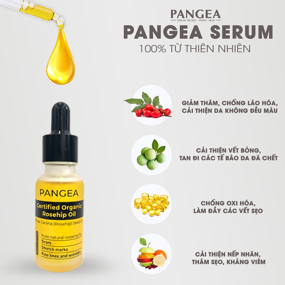 Serum Xóa Sẹo Lồi - Sẹo Lõm - Sẹo Rỗ Lâu Năm PANGEA 20ml