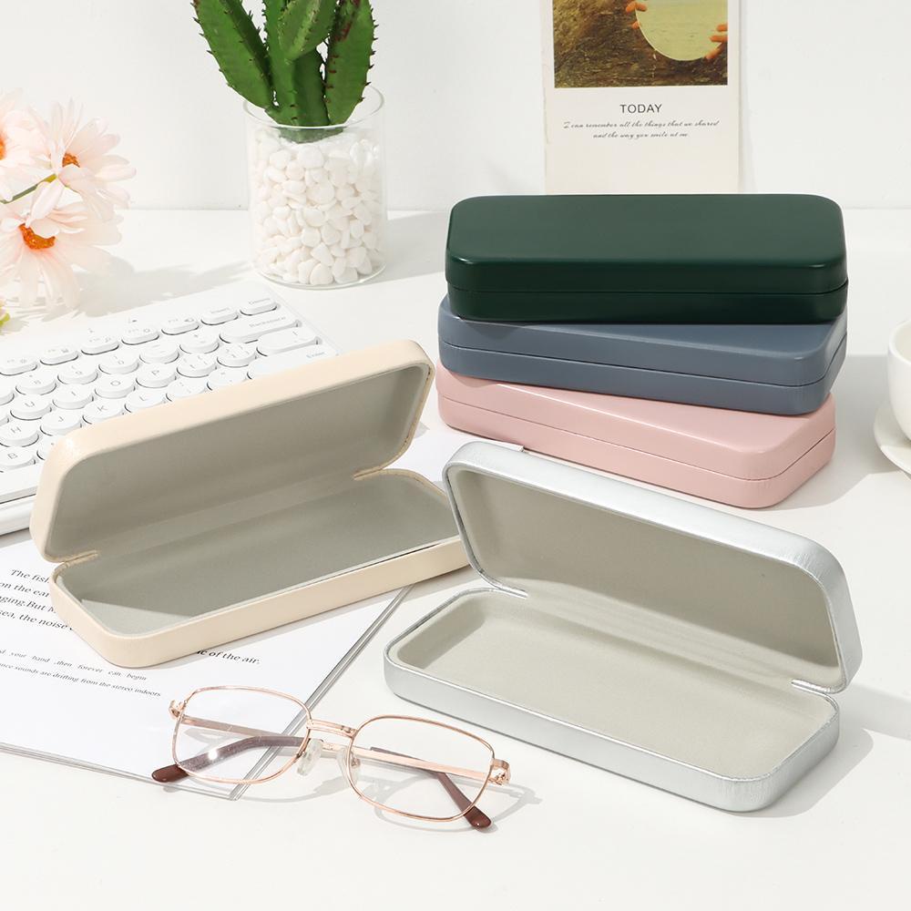 Hộp Đựng Mắt Kính Dạng Nén Bằng Kim Loại Đơn Giản