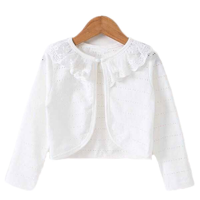 Áo Khoác Cardigan Công Chúa Vải Cotton Phối Ren Dành Cho Bé Gái