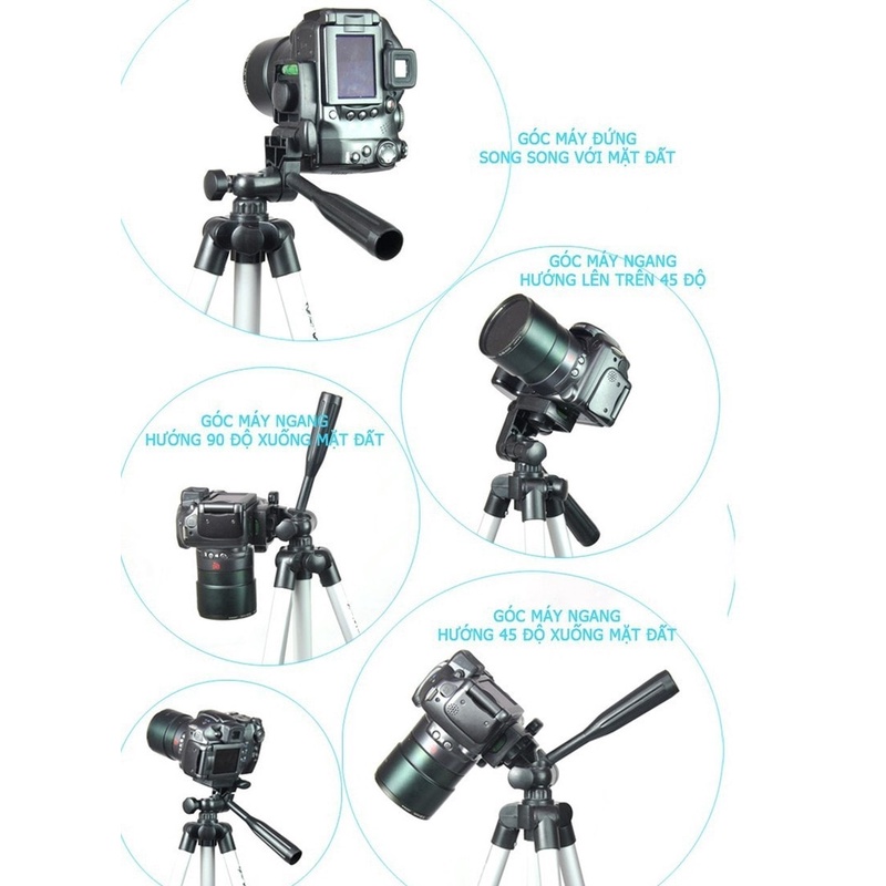 Chân đế giá đỡ điện thoại, máy ảnh, máy chiếu, webcam gậy tripod 3 chân TF-3110 chụp hình, quay phim, livestream, selfie