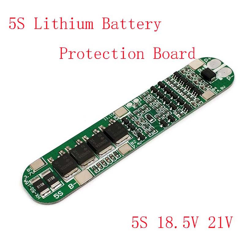 5S 15A Li-ion Lithium Pin 18650 Sạc PCB BMS 18.5V di động Bảo vệ Board