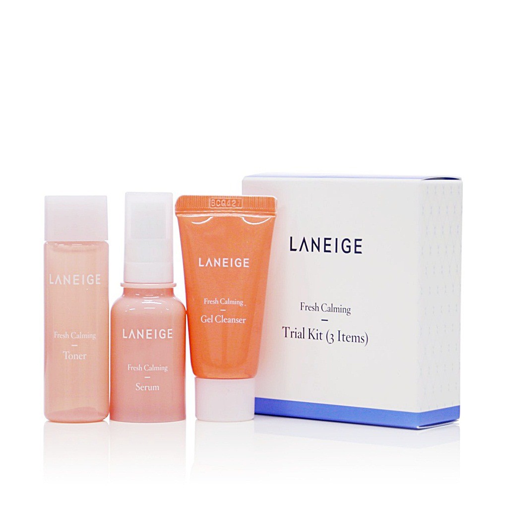 SET DƯỠNG DA LANEIGE FRESH CALMING TRIAL KIT