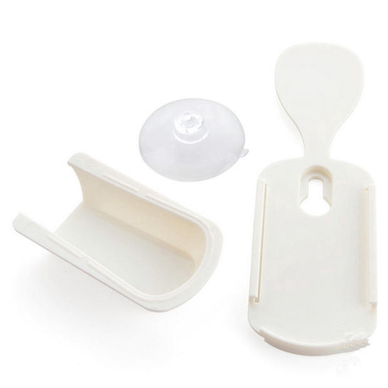 Giá nhựa đựng muỗng xới cơm dán nồi cơm điện bằng đế hút tiện lợi