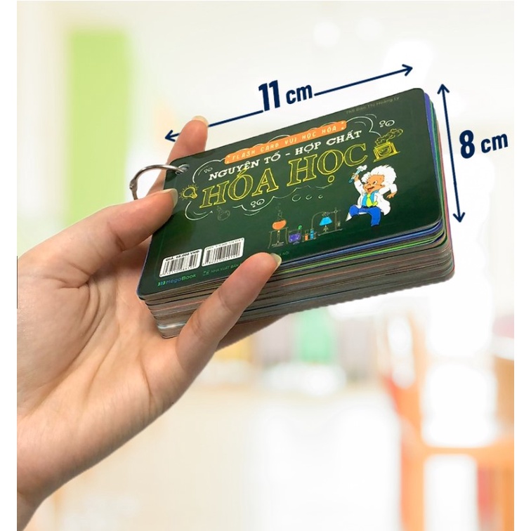 Sách Flashcard Vui Học Hóa: Nguyên Tố - Hợp Chất Hóa Học