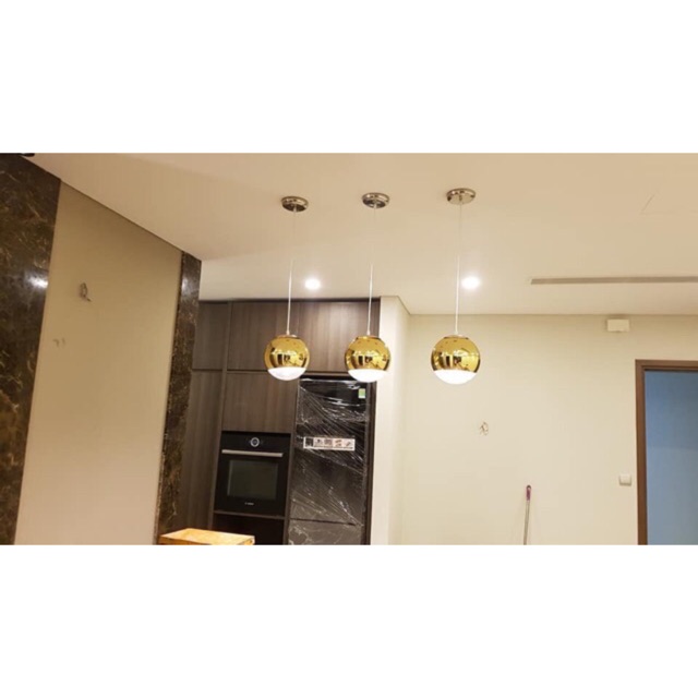 Đèn thả trần chao tròn decor trang trí bàn ăn, đèn quán cafe, đèn nhà hàng