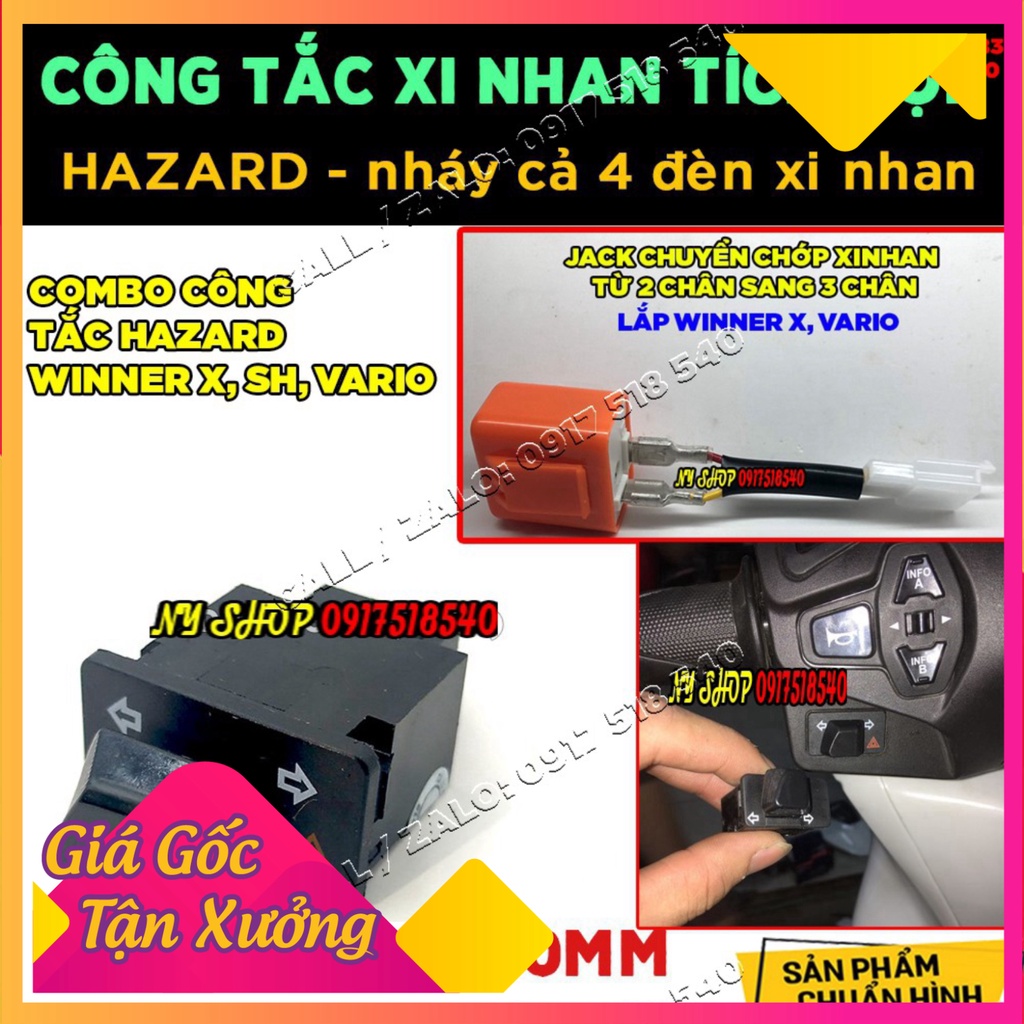 COMBO CÔNG TẮC XINHAN TÍCH HỢP ƯU TIÊN CHO WINNER X, SH VIỆT, SH MODE, AB 2015 - AB 2020, SH 2020 - SH 2021 - SH 2022