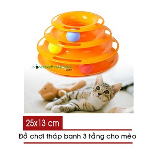 Đồ chơi tháp banh cho mèo - [Nông Trại Thú Cưng]