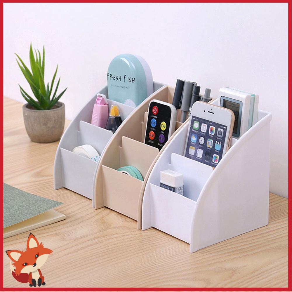 Hộp Đựng Mỹ Phẩm/Điện Thoại/Đồ Trang Điểm 3 Ngăn Bằng Nhựa 13*11.5*8.5cm Có 3 Màu