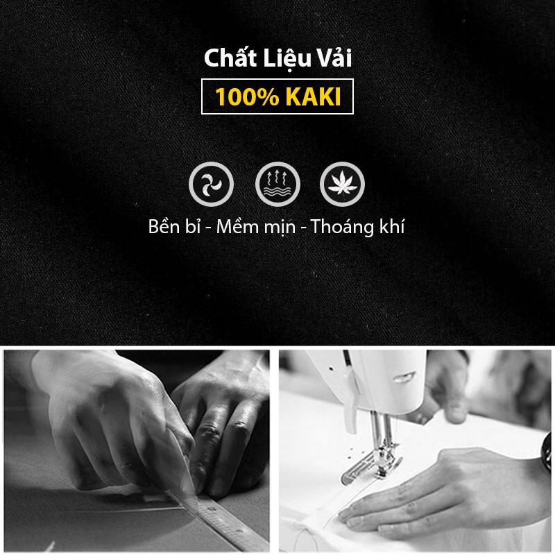 Quần jean nam kaki UNIFUN mã KC-I túi hộp kiểu bó ống đẹp thể thao Phong Cách Hàn Quốc