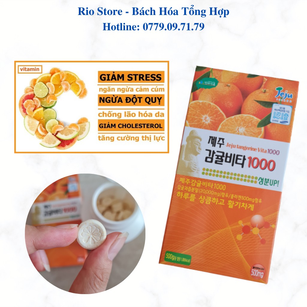 Kẹo ngậm Vitamin C Jeju Hàn Quốc