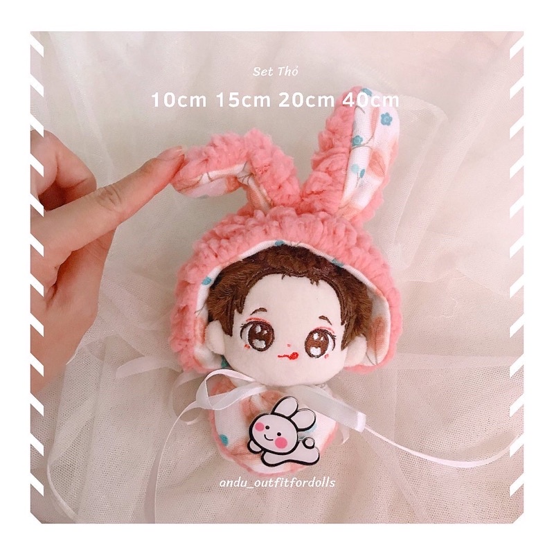 Set đeo cổ và tai thỏ 10-15-20-40