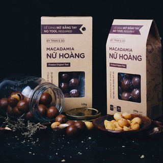 Hạt mắc ca Macadamia Nữ Hoàng đã rang nứt vỏ (125g)