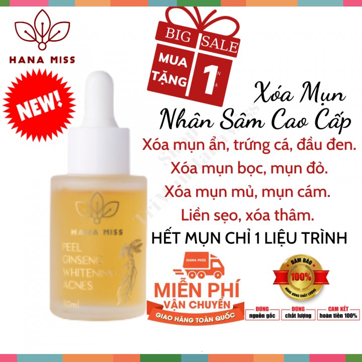 Serum mụn Hana Miss ⚡100% KHỎI MỤN⚡ xóa thâm sạm nám tái tạo da