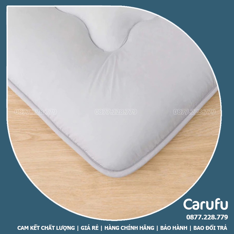 Nệm gấp 3 giá rẻ CARUFU 1m 1m2 1m4 1m6 1m8 Dài 2m | Dày 10cm và 7cm