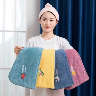 KHĂN BÔNG Ủ TÓC QUẤN ĐẦU MAU KHÔ