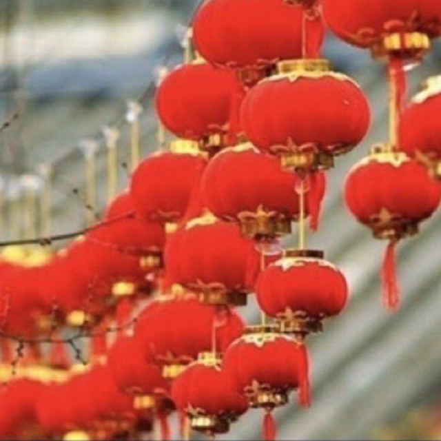 Lồng đèn nhung đỏ nhí trang trí tết, trang trí quán shop nhiều size