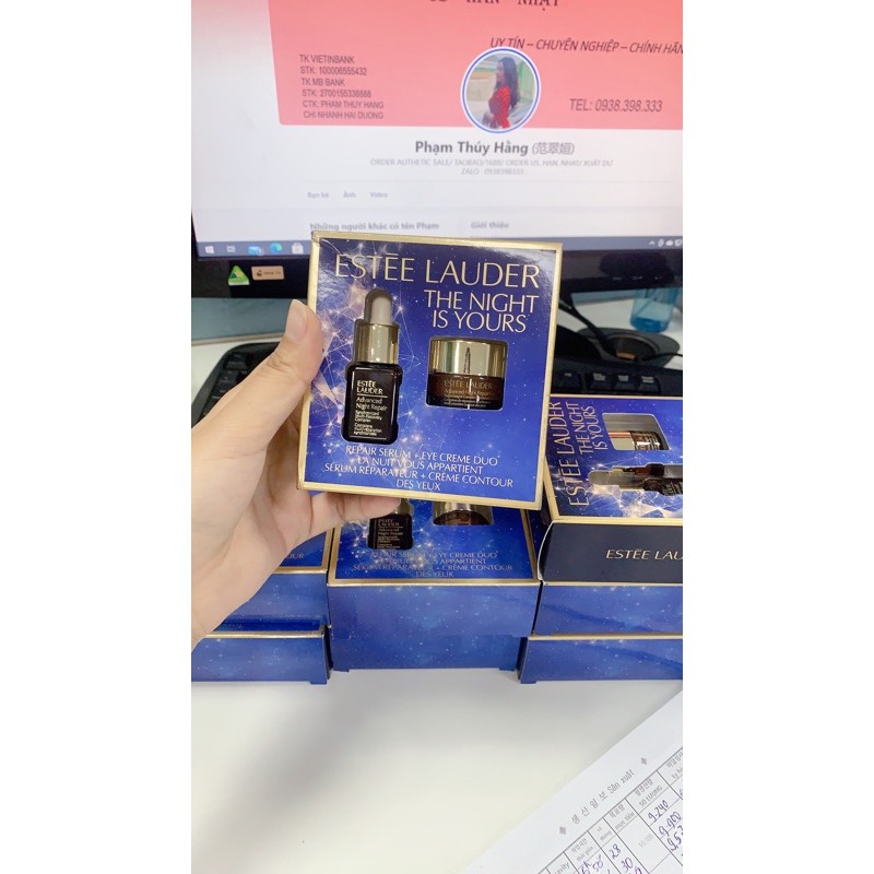 SET ES.TEE LAU.DER KEM MẮT VÀ SERUM