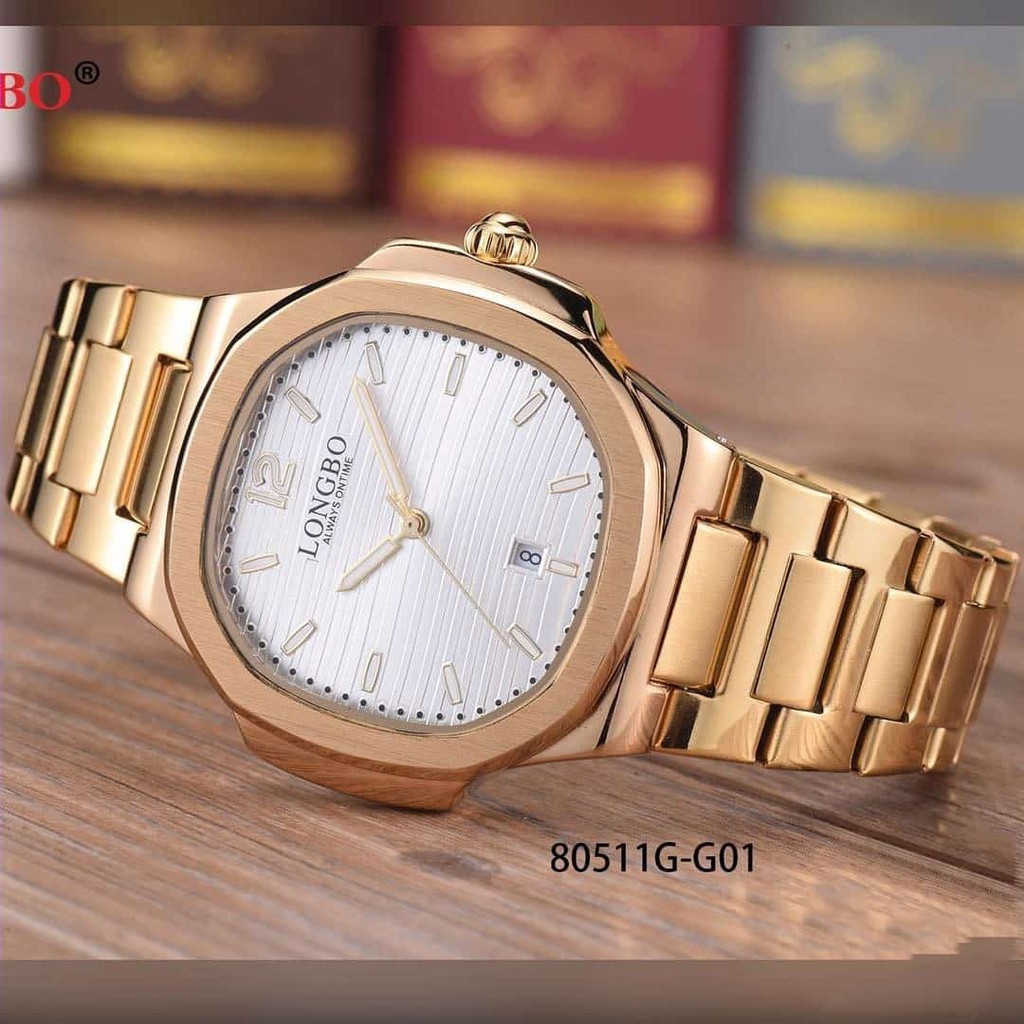 Đồng Hồ Nam LONGBO 80511 Khung Thép Chống Gỉ Chống Nước Cao Cấp | BigBuy360 - bigbuy360.vn