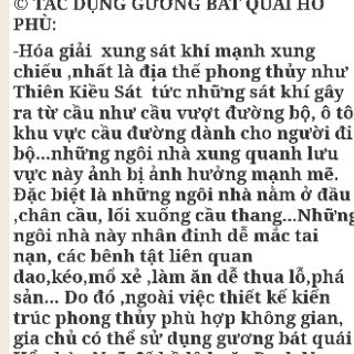 Gương bát quái.  HỔ PHÙ