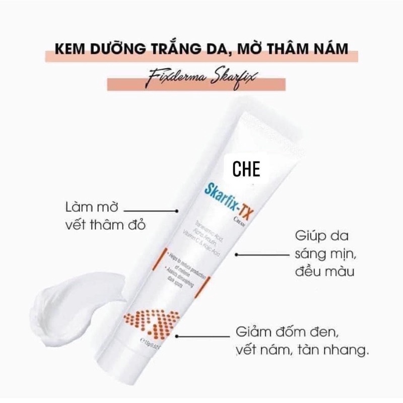 Kem dưỡng sáng da mờ thâm mờ tan nhag Skarfix-TX Fixderma