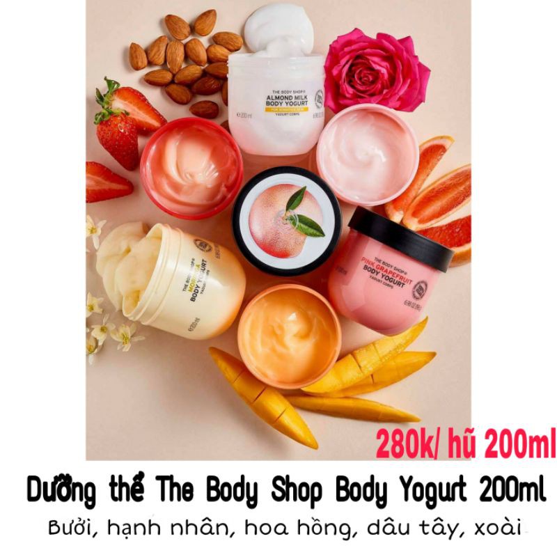 [ Có bill - 200ml] Sữa Chua Dưỡng Thể The Body Shop Body Yogurt