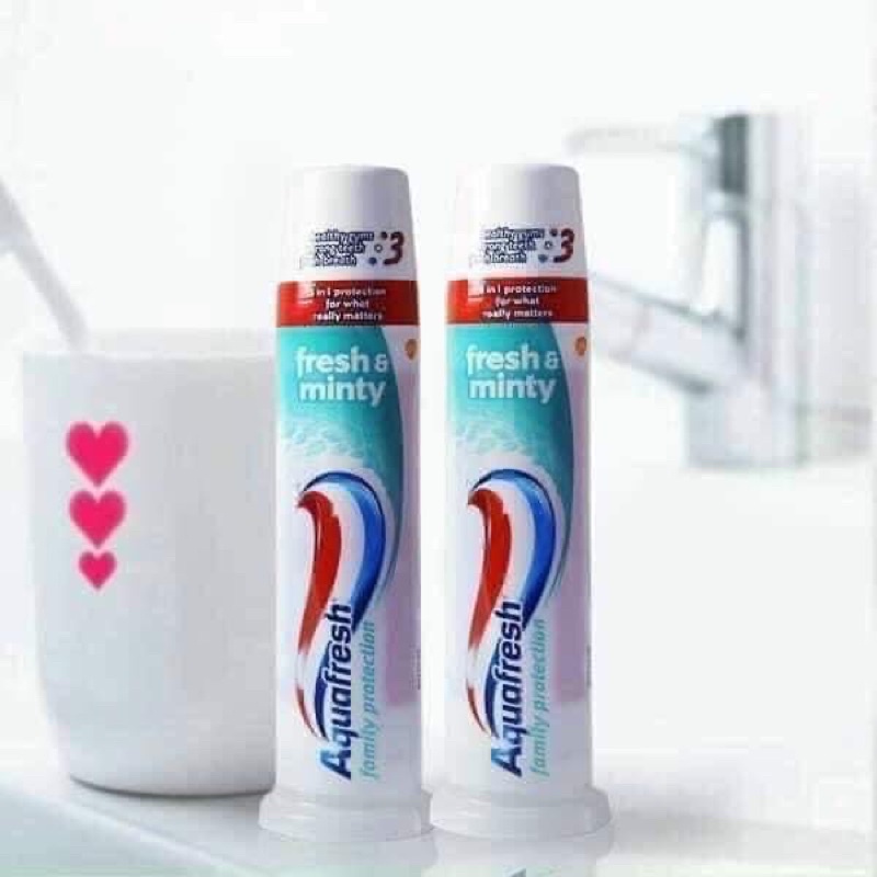 Kem Đánh Răng Ống Aquafresh Cho Người Lớn Hàng Chính Hãng UK