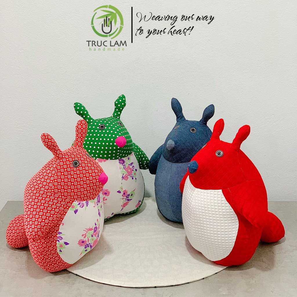 Đồ Chơi Cho Bé Thú Nhồi Bông Hình Pokemon Totoro Vải Hoa Bông Gòn Cao Cấp (A) - Trúc Lâm Handmade