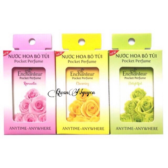 [ Hàng Mẫu Dùng Thử] Nước hoa bỏ túi Enchanteur 18ml cho 250 lần xịt - HSD 2023