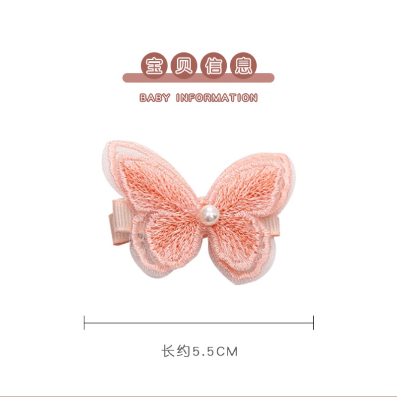 Mới Kẹp Tóc Hình Bướm Đính Ngọc Trai Nhân Tạo Thời Trang