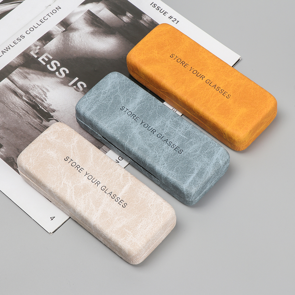 Hộp Đựng Mắt Kính Bằng Da Cứng Chống Nước Thời Trang Cho Nam Nữ