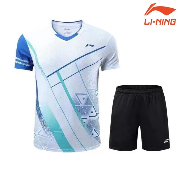 Li Ning Áo Thun Thể Thao Cầu Lông Tay Ngắn Nhanh Khô Tùy Chỉnh Cho Nam Và Nữ