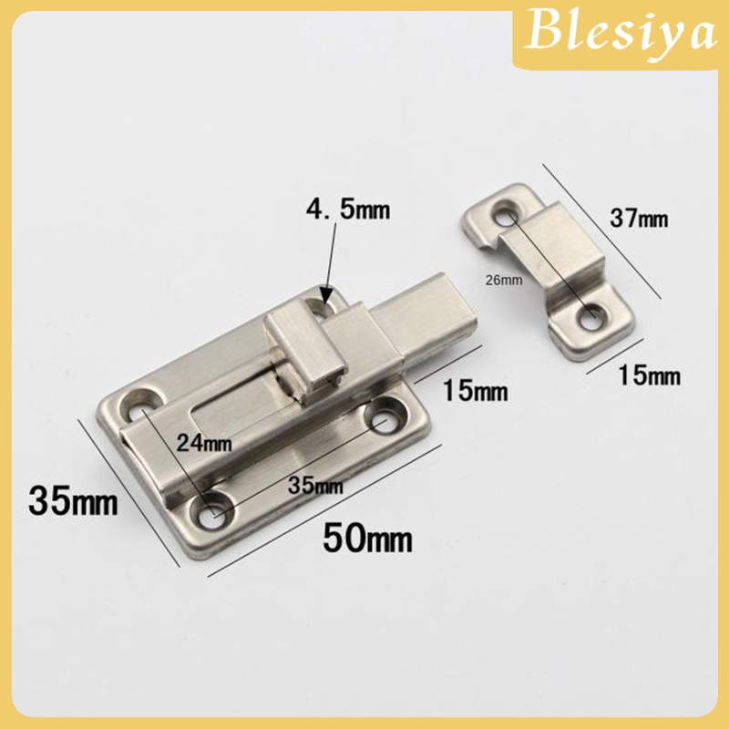 Set 2 Chốt Khóa Cửa An Toàn Kèm Ốc Vít 2inch