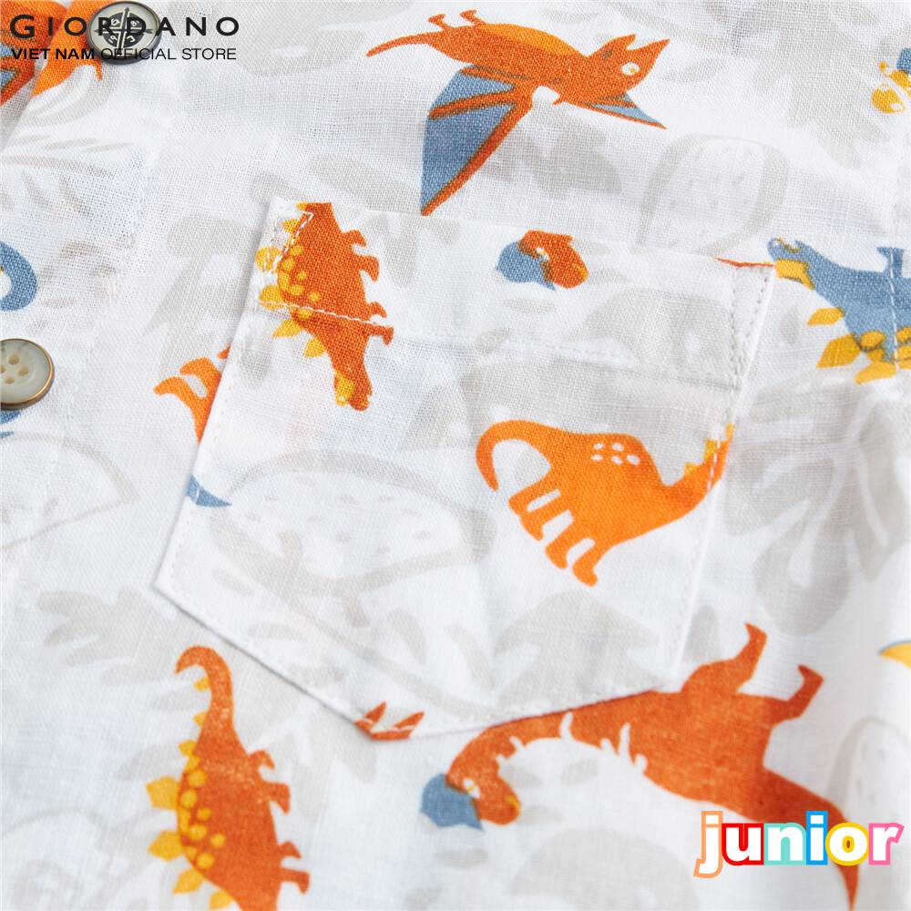 Áo sơ mi ngắn tay cho bé Giordano 03040202