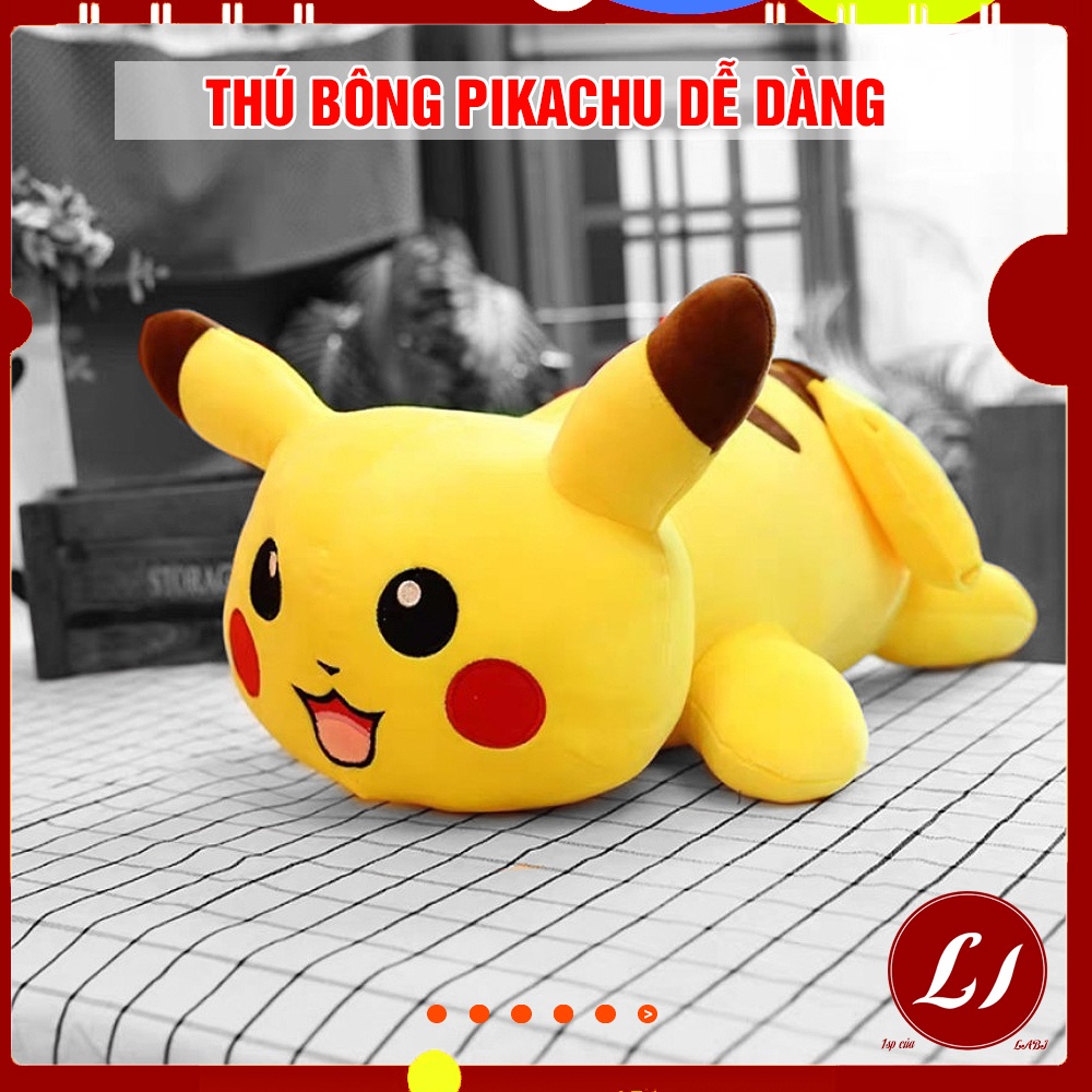 Gấu bông ngộ nghĩnh PIKACHU mềm mịn, đáng yêu