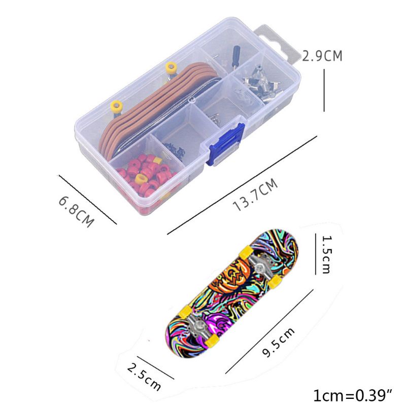 Set 5 ván trượt ngón tay mini kèm vít mini chuyên nghiệp tiện lợi