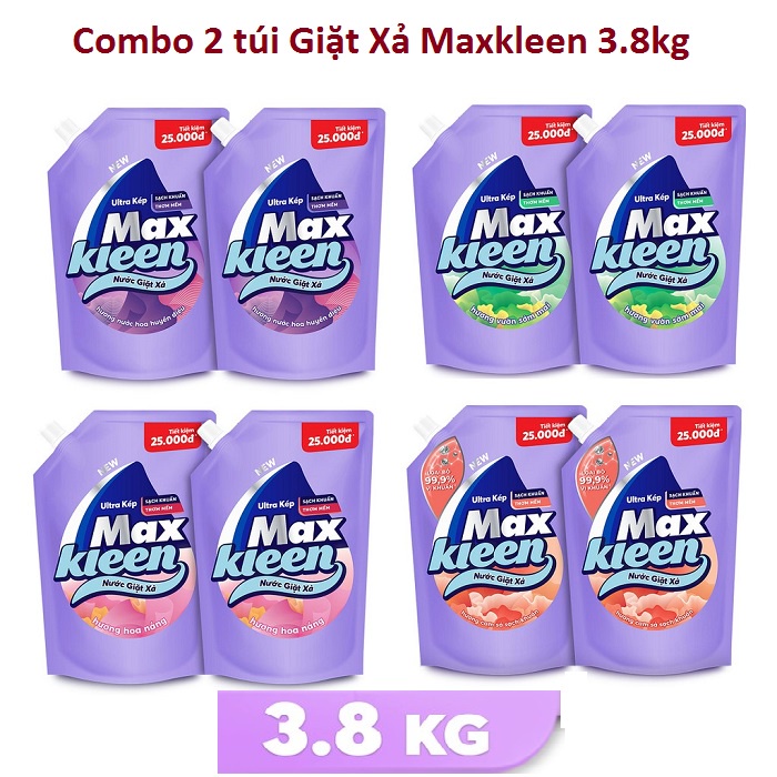 HCM - Túi nước giặt xả Maxkleen 3.8kg