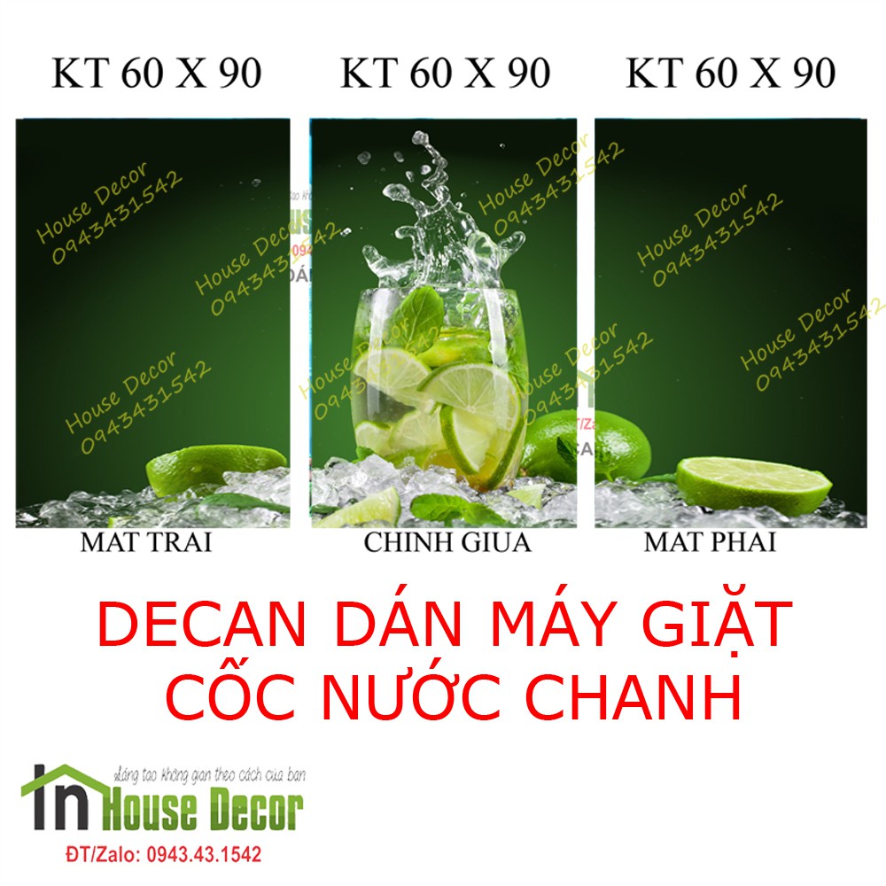 DECAL - TEM DÁN MÁY GIẶT CAO CẤP - PHÙ HỢP MỌI LOẠI MÁY GIẶT