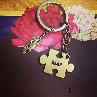 Móc Khóa Khắc Tên Kèm Charm