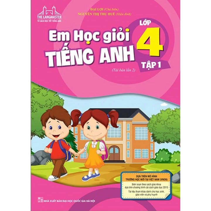 Sách - The Langmaster - Em Học Giỏi Tiếng Anh Lớp 4 Tập 1 (Kèm Cd)