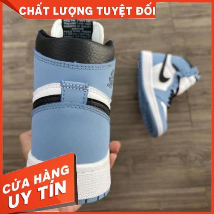 Giày Sneaker Air Jordan Cao Cổ, Giày JD1 xanh da trời baby cao cổ mới màu xanh university | BigBuy360 - bigbuy360.vn