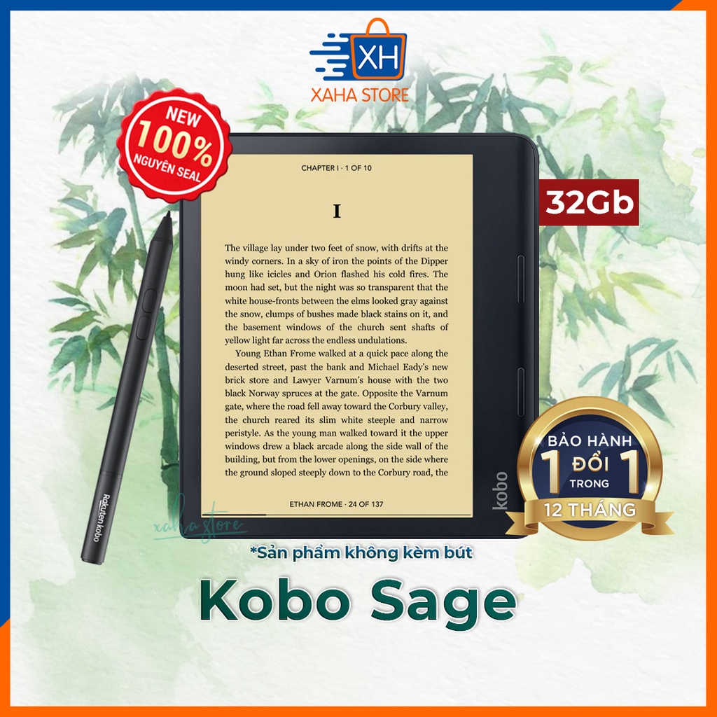 [Hàng Hiếm Và Chất] Máy Đọc Sách Kobo Sage 8 Inch Có Thể Dùng Bút Stylus Chính Hãng - Xaha Store