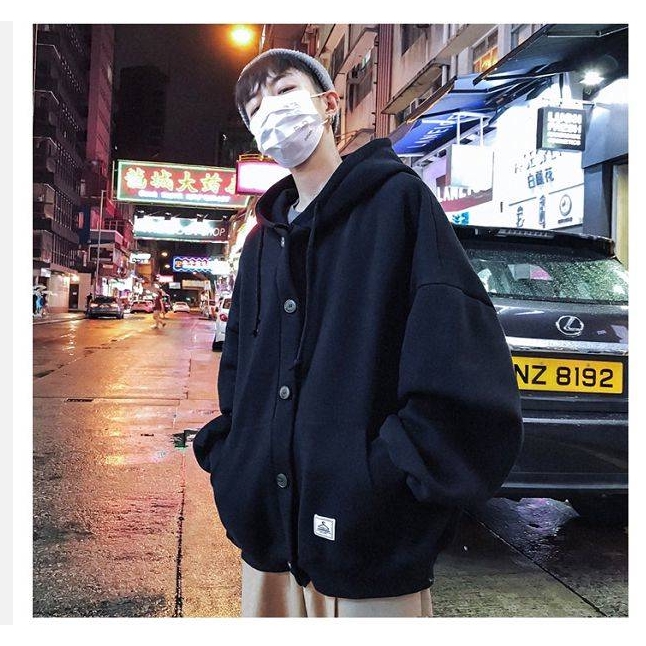Áo Khoác Hoodie Dày Dặn Phong Cách Harajuku Cho Nam | BigBuy360 - bigbuy360.vn