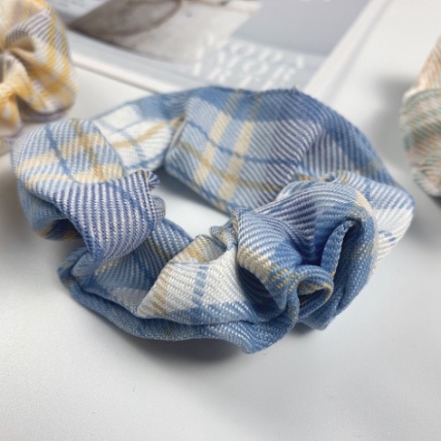 [FreeShip] Chun Buộc Tóc, Thun Buộc Tóc Bằng Vải Trẻ Trung Xinh Xắn 5 Màu Phối Sọc Thiết Kế Kiểu Hàn Quốc