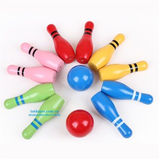 Đồ Chơi Bowling Bằng Gỗ