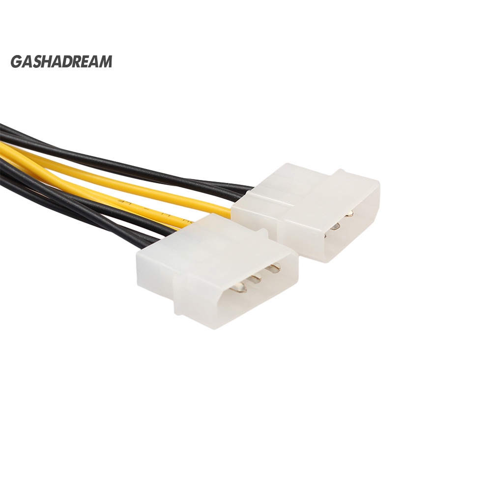 Dây cáp kết nối thẻ đồ họa PCIE sang Dual Molex 18cm 8 Pin(6+2) | BigBuy360 - bigbuy360.vn