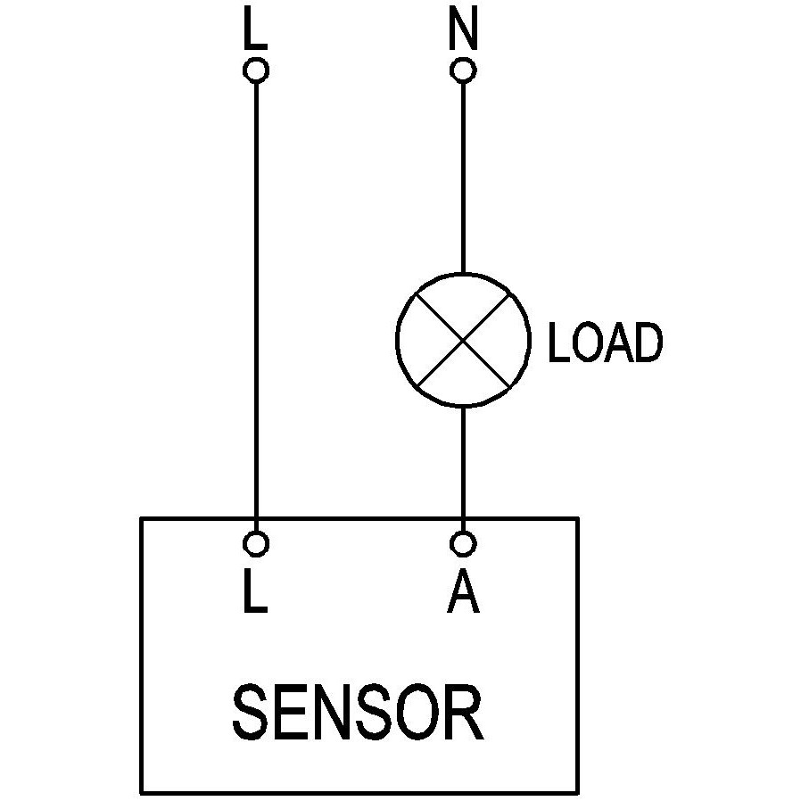 Công tắc cảm ứng hồng ngoại gắn cầu thang hành lang lắp chuẩn đế âm vuông có nút on/off Kawasan SS21D2