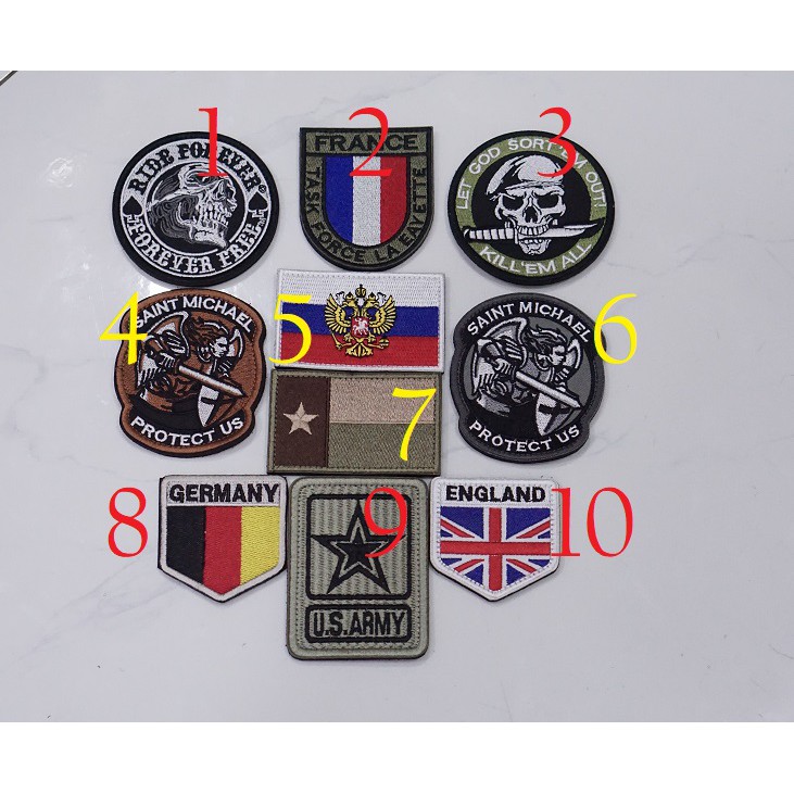 Miếng patch dán logo vải thêu tactical 511.