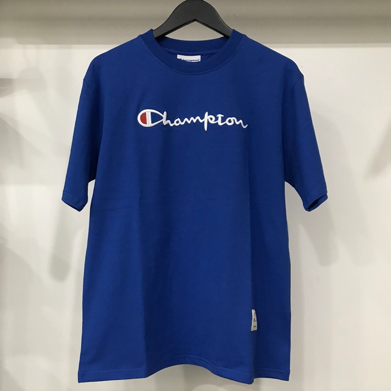 Áo thun tay lỡ Champion 1 Line phông thời trang unisex nam nữ oversize form rộng Tee Club